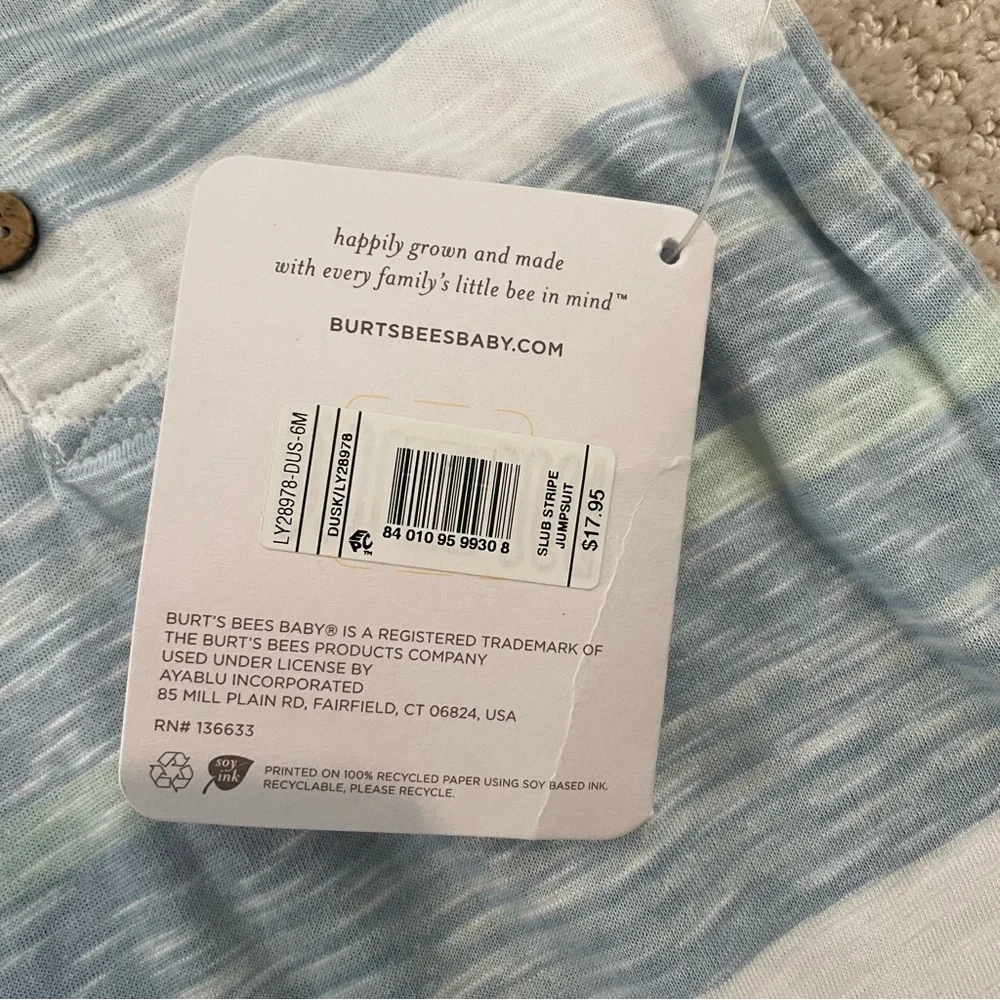 Burts Bees Baby nwt one
